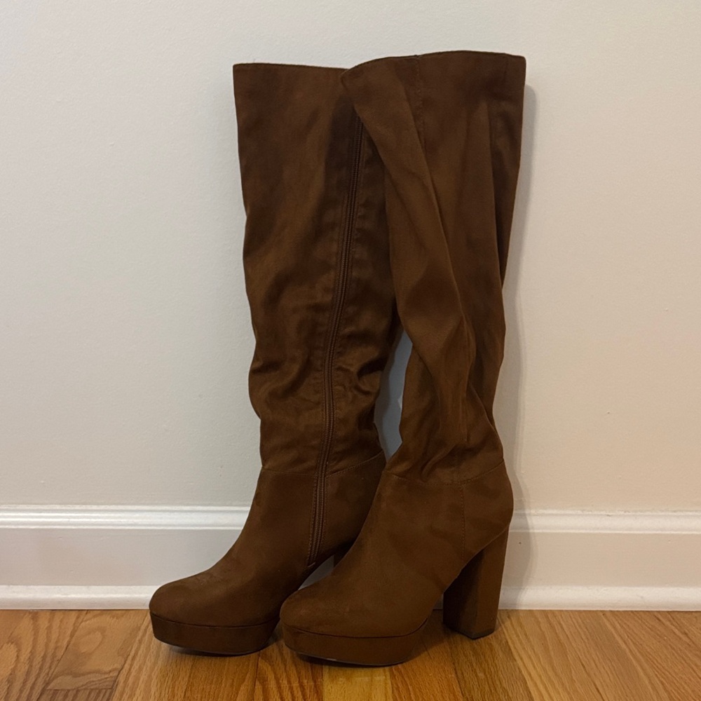 Knee-High Heeled Boots